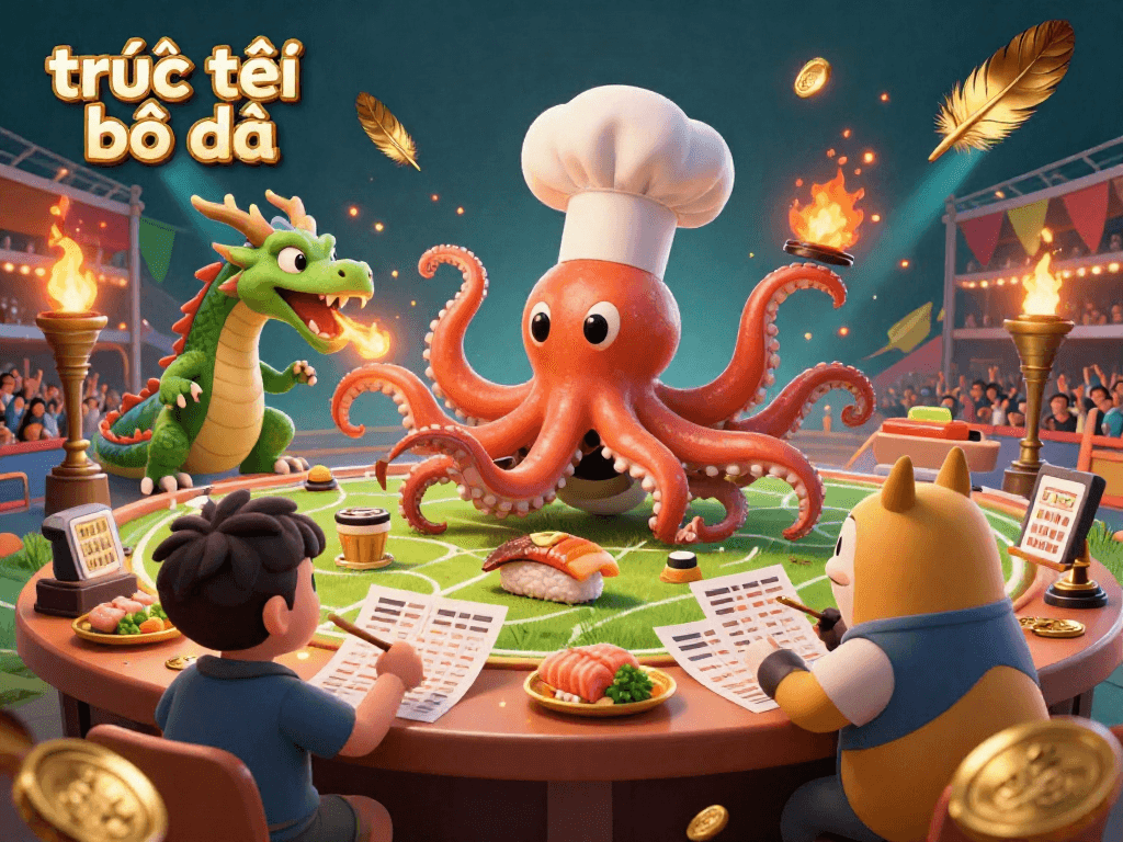 Experience the thrill of trực tiếp bóng đá betting with dynamic characters and sports elements.