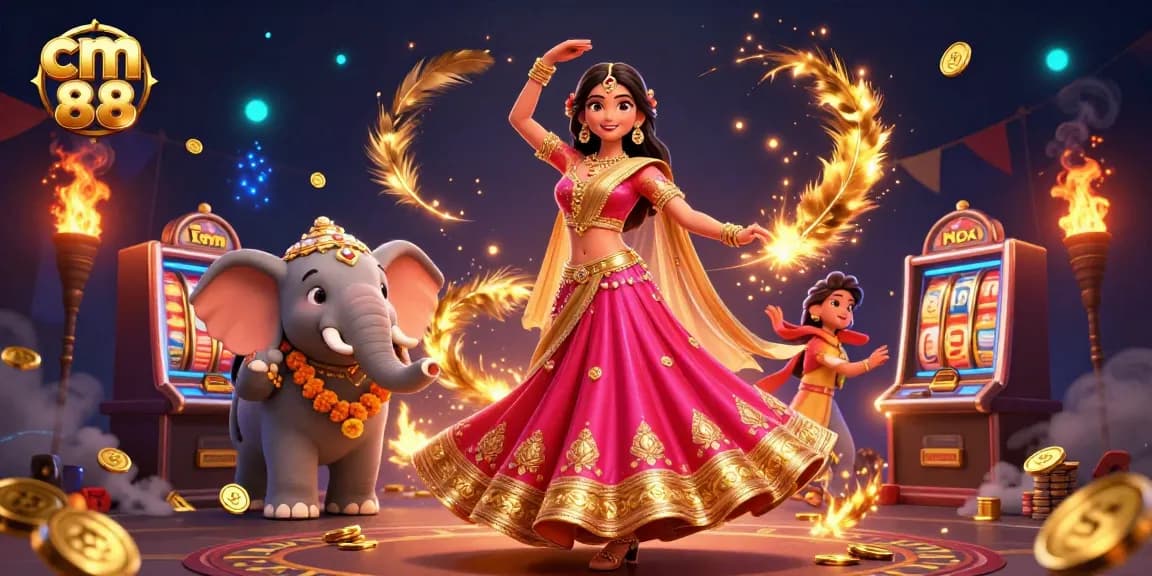 Engage in exciting gameplay at cm 88 with vibrant slots and stunning visuals amidst gold coins.