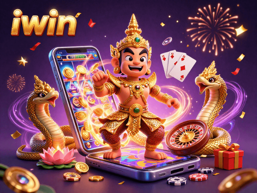 Join the game excitement at iwin with vibrant slot scenes and animated casino action.