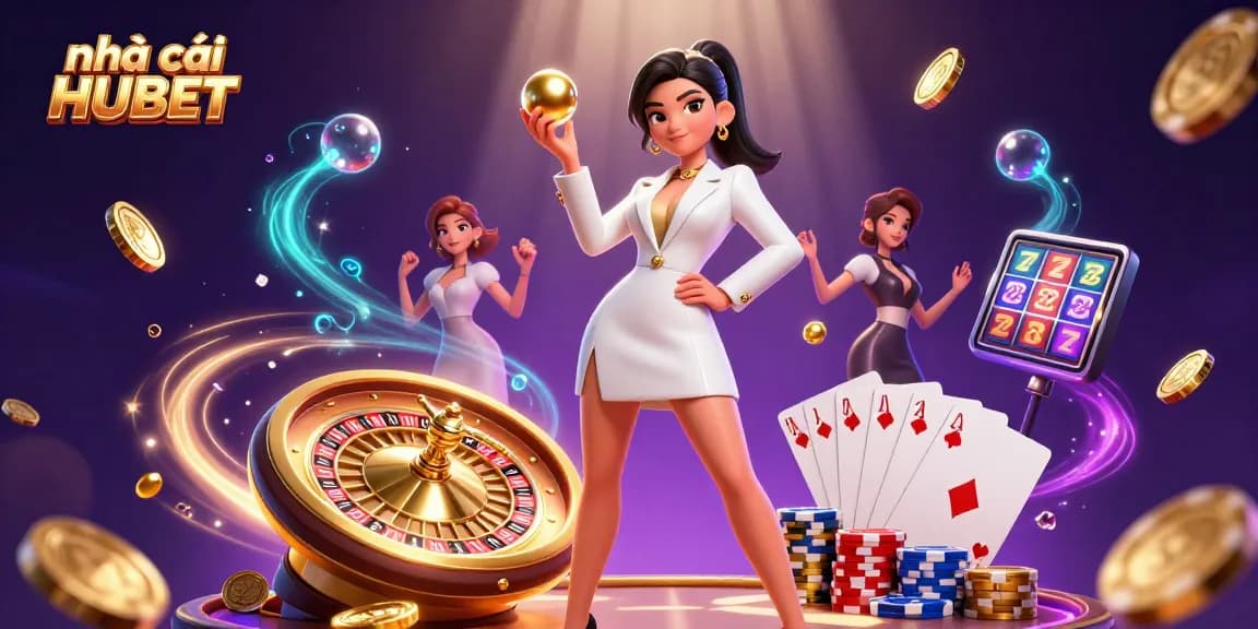 Experience the thrill of gaming at nhà cái HUBET with vibrant casino elements and dynamic action.