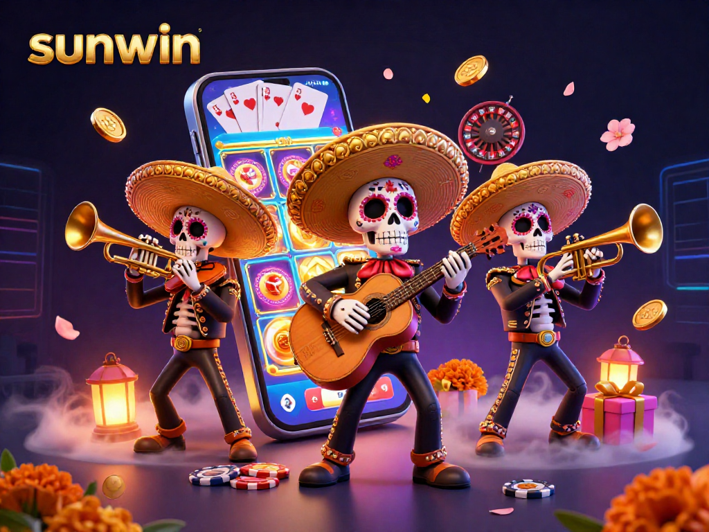 Sunwin offers thrilling casino experiences featuring vibrant slot games, festive characters, and exciting gaming elements.