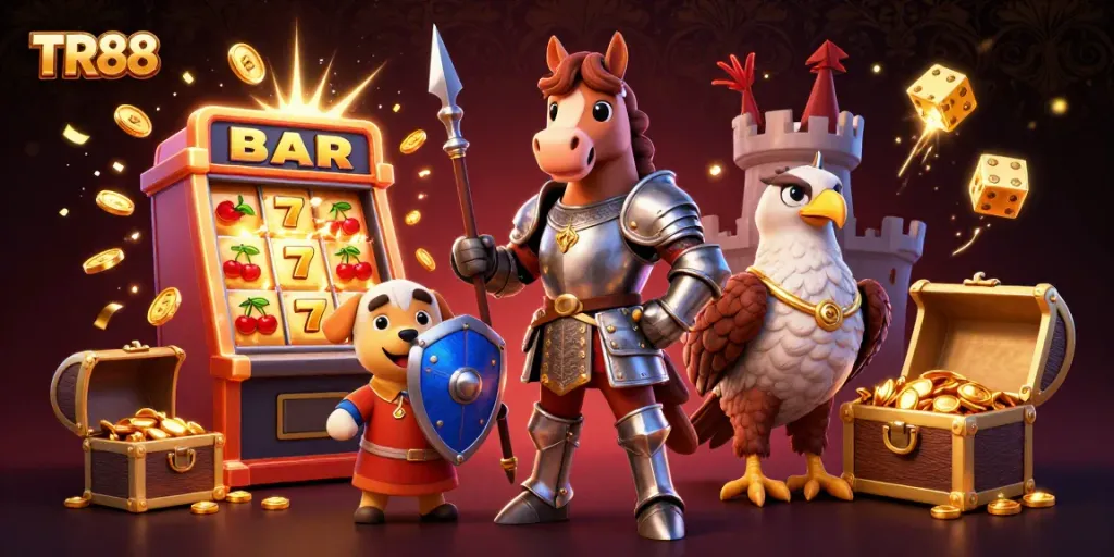 Experience the thrill of TR88 with a dynamic scene of games and winning action.