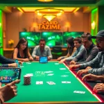 Engaging gaming scene from topgamebaidoithuong.mx showcasing players in action at a digital card table.