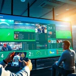 Dynamic soccer streaming interface at joemadfan.com showcasing live match highlights and fan engagement.