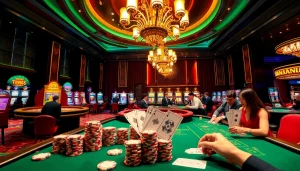 Experience thrilling gameplay at TK88 Casino with vibrant casino tables and lively players.