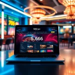 S666.nyc - Engaging digital betting platform interface showcasing various games and devices in a vibrant gaming room.