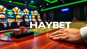 Experience the excitement of HAYBET casino gaming with vibrant tables and high-stakes action.