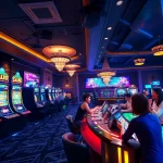 Experience the thrill of online gaming at new88go.com with vibrant casino visuals and interactive elements.