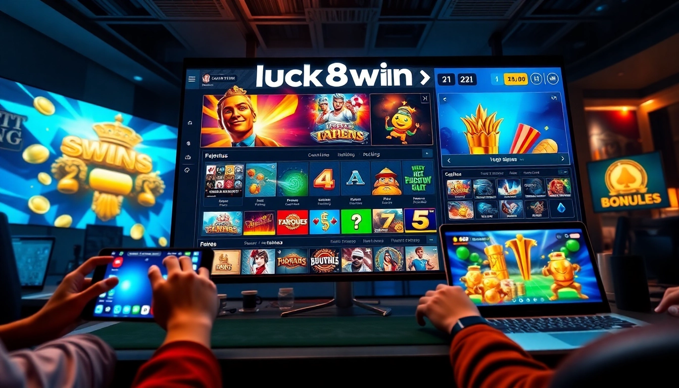 Explore the vibrant online gaming experience at luck8win.live showcasing exciting casino options.