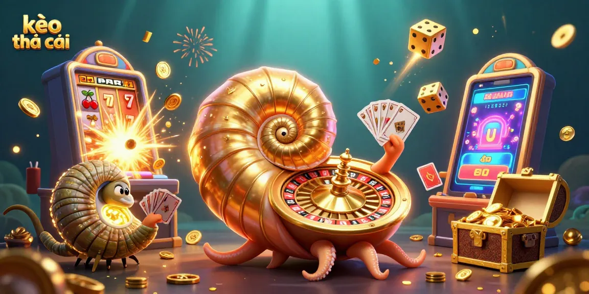 Experience exhilarating gaming with kèo nhà cái, featuring a vibrant roulette wheel and lively casino elements.