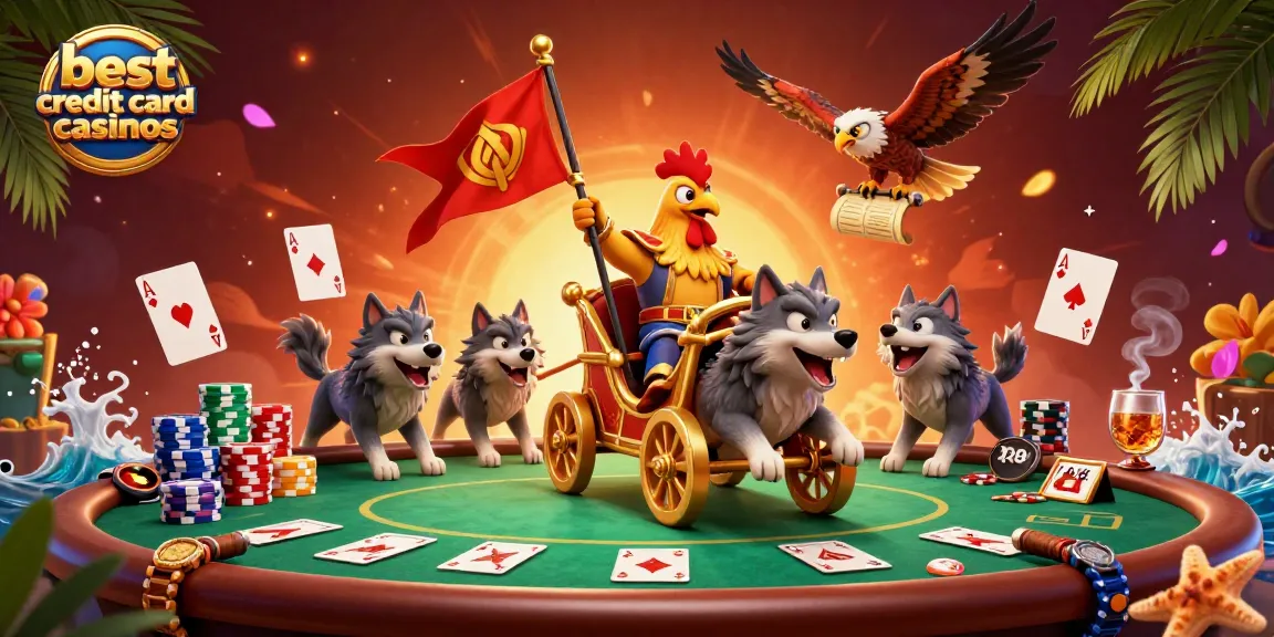 Experience thrilling gameplay at the best credit card casinos with dynamic poker action and vibrant characters.
