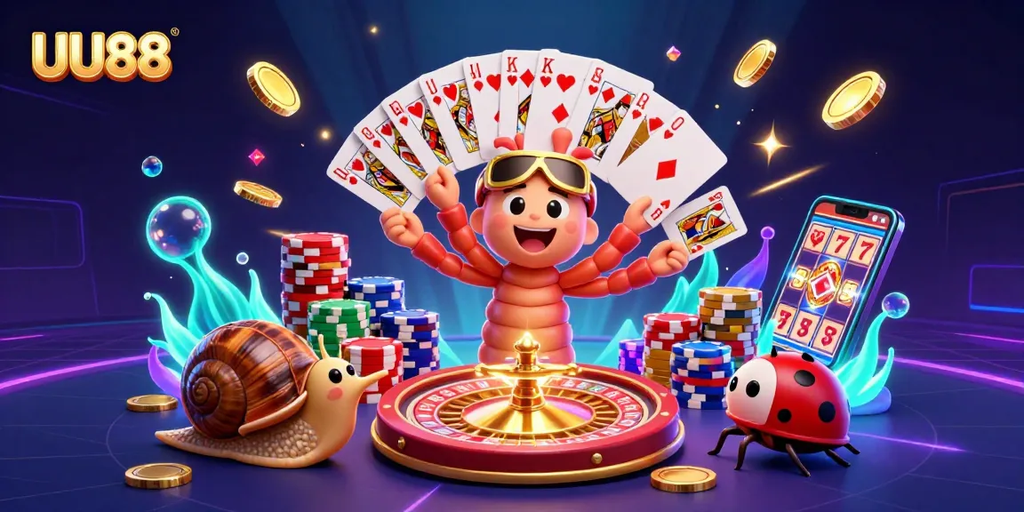 Experience the excitement of UU88 with a vibrant gaming scene featuring a millipede dealer and high roller in action.