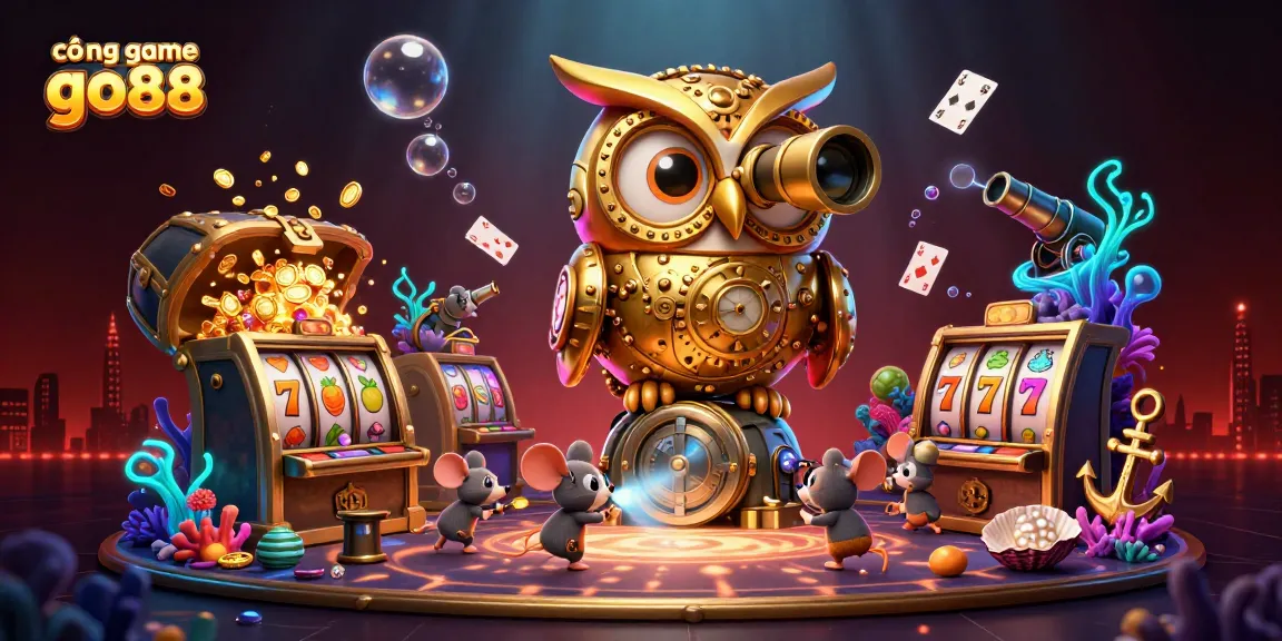 Experience thrilling gameplay at cổng game go88 with a dynamic casino scene featuring vibrant characters and rich details.